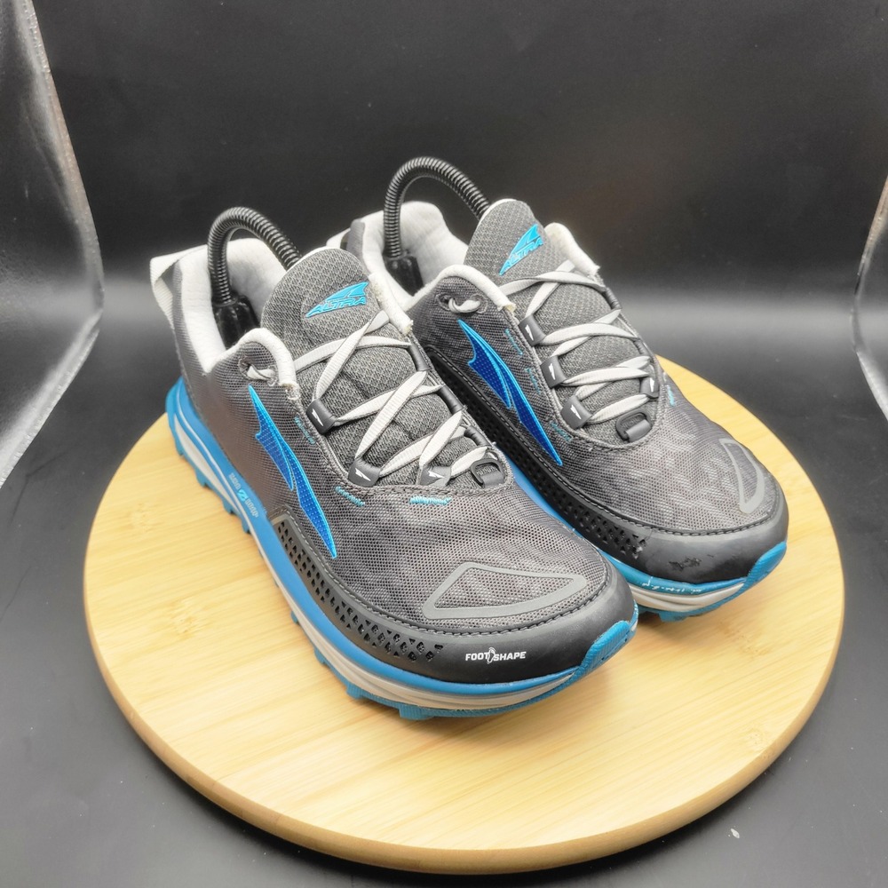 Altra Timp IQ Trail Running Shoes Womens 8 Grey Blue AFW1757Q-3 Zero Drop
